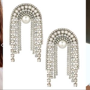 Lili Claspe Mathilde Pearl Silver Earrings